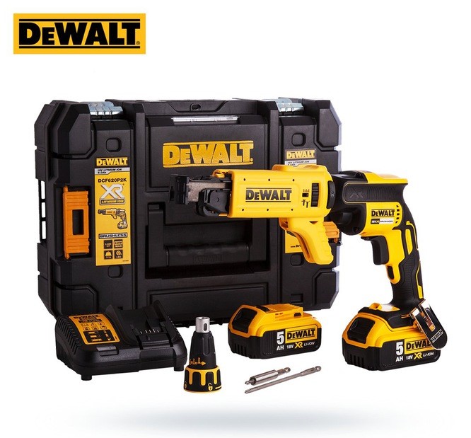 Wkrętarka akumulatorowa do g-k XR 18V 2 x 5,0 Ah LI-LON+DCF6201