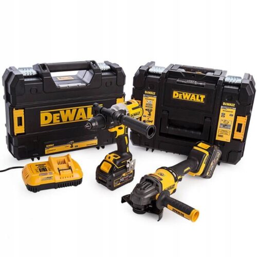 Zestaw wkrętarka DCD996 + szlifierka kąt. DCG414 18V 2 x 6,0 Ah