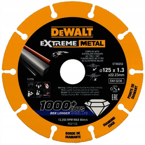 Tarcza diamentowa Extreme metal 125 x 22.23 x 1,3 mm