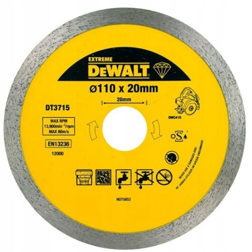 Tarcza diamentowa do cięcia płytek 110 x 20 mm hard tile