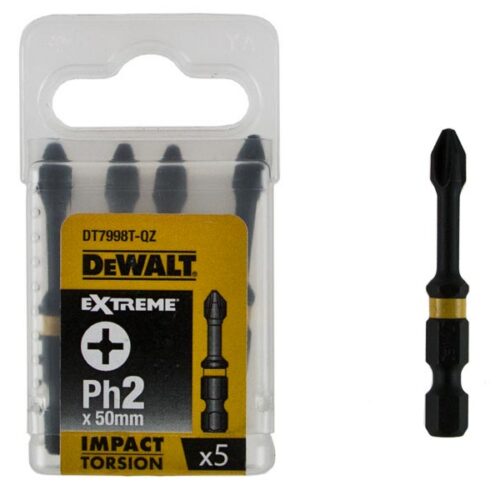 Końcówki wkrętakowe udarowe PH2 x 50 torsion 5SZT