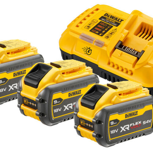 Zestaw zasilający ładowarka XR 54V + 3 x 9,0 Ah