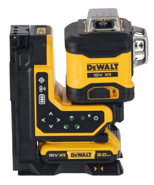 Laser wieloliniowy 3 x 360 zielony 18V 1 x 2,0 Ah