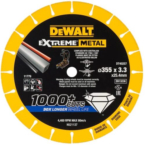 Tarcza diamentowa Extreme metal 355 x 25,4 x 3,3 mm