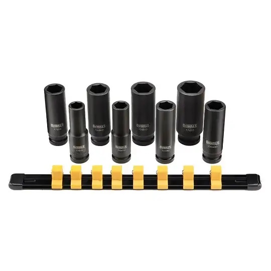 Zestaw nasadek udarowych głębokich 1/2" 8 sztuk