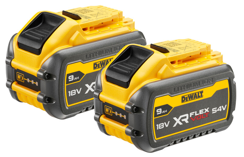 Zestaw akumulatorów DeWalt 18V-54V 2 x 9,0 Ah